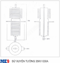 Sứ xuyên tường 35kV