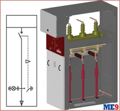 Tủ cầu dao phụ tải đầu vào ra BME-01