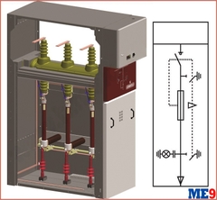 Tủ cầu dao phụ tải kèm chì bảo vệ MBA BME-02