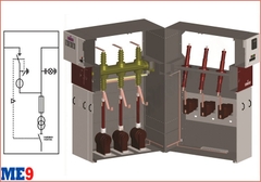 Tủ đo lường với cầu dao phụ tải BME-08