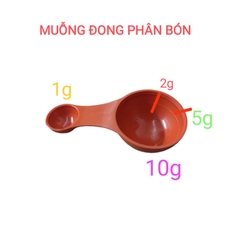 Muỗng đong phân bón 1g, 2g, 5g và 10gram