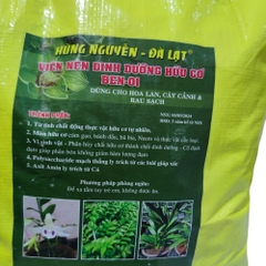 Viên nén hữu cơ BEN-01 HÙNG NGUYỄN – Bao 10ký, Chuyên Lan Kiếm, Giả hạc, Dendro, Cây Kiểng
