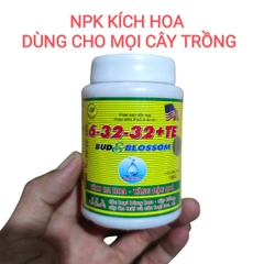 Phân bón kích hoa NPK 6.32.32 dùng cho mọi cây trồng, lọ 100gr