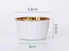 50 Ly Cupcake Nướng Bánh Giấy Nhôm Mạ Vàng Bạc Chịu Nhiệt, Cupcake Muffin, Cupcake Mousse, Cupcake Tiramisu