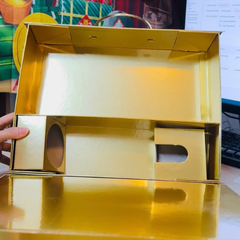 Hộp đựng quà tết cứng 36x36x10.5cm cao cấp -Bảo Phúc- hộp khoá nam châm kèm túi xách -  {{store}}