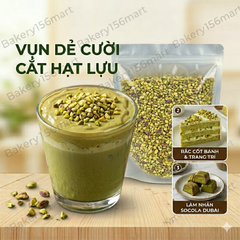 Vụn Hạt Dẻ Cười Sống  (Pistachio Bits) -  Topping Trà Sữa Kem Cheese, Matcha, Trang Trí Bánh & Dessert