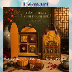 Hộp Trung Thu Cao Cấp GẤM RỒNG KINH THÀNH HUẾ 4 Bánh 150g-250g -  {{store}}