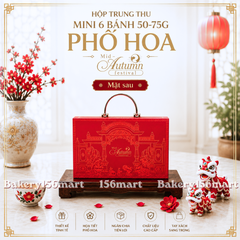 [SIÊU XINH] Hộp Trung Thu Mini Cứng 6 bánh (50g-75g) - PHỐ HOA -  {{store}}