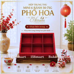 [SIÊU XINH] Hộp Trung Thu Mini Cứng 6 bánh (50g-75g) - PHỐ HOA -  {{store}}