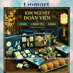 BST Hộp trung thu 4 Bánh / 4 Bánh Trà / 6 Bánh 150g-250g - KIM NGUYỆT ĐOÀN VIÊN - {{store}}