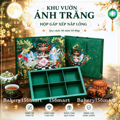 10 Hộp Đựng 6 Bánh Trung Thu Mini , Lava trứng chảy, Mochi 50g–80g | KHU VƯỜN ÁNH TRĂNG | –  Mẫu Mới 2026