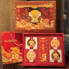 Vỏ Hộp Trung Thu 4 bánh trà 150g- 250g - HẠC VŨ NGUYỆT CA -  {{store}}
