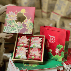 Vỏ Hộp Trung Thu 4 bánh 150g- 250g - NGUYỆT ẢNH LIÊN -   {{store}}