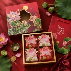 Vỏ Hộp Trung Thu 4 bánh 150g- 250g - NGUYỆT ẢNH LIÊN -   {{store}}