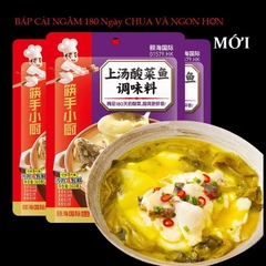Gia vị canh dưa cá cay Haidilao