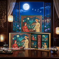 HỘP TRUNG THU NGUYỆT NƯƠNG 4 Bánh +1Trà