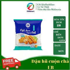 Đậu hũ ky cuộn chả cá EB - Đậu hũ ky cá cuộn EB Malaysia 300g
