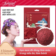 Bột gạo men đỏ Koji (Bột hồng cúc) tạo màu cho bánh kẹo, giò chả, lạp xưởng, giò bê, thịt kho tàu,