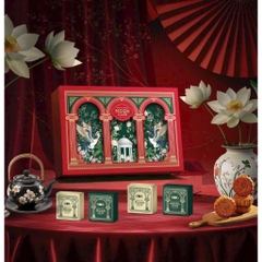 Hộp trung thu Minh Nguyệt - Hộp 4 bánh trà
