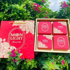 Hộp trung thu Vinh Hoa 4 bánh -nhận in logo