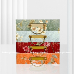 Hộp đựng bánh trung thu cao cấp GẤM HOA - 4 bánh trà