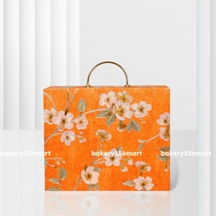 Hộp đựng bánh trung thu cao cấp GẤM HOA - 6 bánh - 156mart