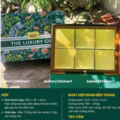 Hộp trung thu Khổng Tước - cứng cao cấp 4 bánh trà / 6 bánh