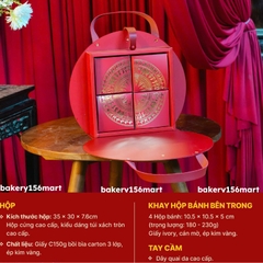 Hộp trung thu TRỐNG ĐỒNG 4 bánh