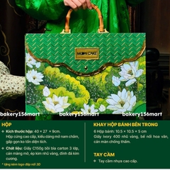 Hộp trung thu cứng cao cấp - Liên Hoa 6 bánh [HOT]