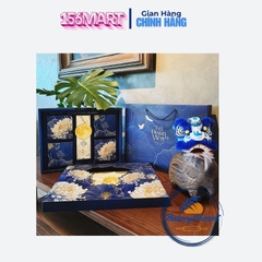 Set 5-10 Hộp Bánh Trung Thu Cao Cấp 4 Bánh Trà - Hộp Trung Thu 6 Bánh Lam Cúc