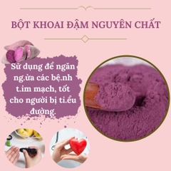 Bột khoai đậm (bột khoai lang tím) nguyên chất - tốt cho cơ thể, làm bánh