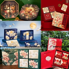 Hộp Bánh Trung Thu  mềm nhiều mẫu 4 Bánh -  6 Bánh ( Mẫu Mới )