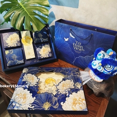 Set 5-10 Hộp Bánh Trung Thu Cao Cấp 4 Bánh Trà - Hộp Trung Thu 6 Bánh Lam Cúc