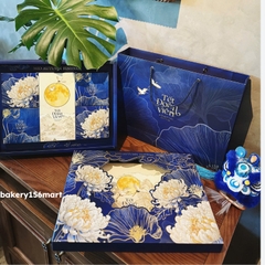 Set 5-10 Hộp Bánh Trung Thu Cao Cấp 4 Bánh Trà - Hộp Trung Thu 6 Bánh Lam Cúc