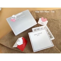 FULL BỘ TÚI HỘP TAG VALENTINE (CHƯA KÈM THIỆP) ĐỰNG SOCOLA/CHOCOLATE  9, 12, 16 & 24 VIÊN