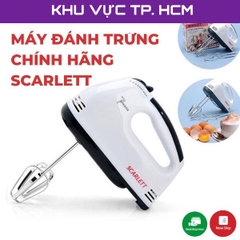 Máy đánh trứng, nhào bột cầm tay 7 tốc độ công suất 260W Scarlett