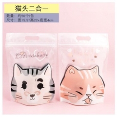 Set 10 Túi zip đựng kẹo Nougat họa tiết dễ thương nhiều mẫu