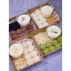[Set 50c] Hộp Kraft Giấy Vuông Nắp Trong 1413 - Hộp Giấy Chữ Nhật Nắp Trong ~ Gấu Vàng | 1985