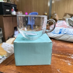 Cốc thuỷ tinh Lý Tử Thất ăn bột củ sen có vạch chia ml 350ml