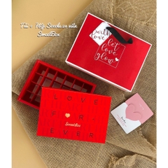 FULL BỘ TÚI HỘP TAG VALENTINE (CHƯA KÈM THIỆP) ĐỰNG SOCOLA/CHOCOLATE  9, 12, 16 & 24 VIÊN
