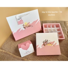 FULL BỘ TÚI HỘP TAG VALENTINE (CHƯA KÈM THIỆP) ĐỰNG SOCOLA/CHOCOLATE  9, 12, 16 & 24 VIÊN