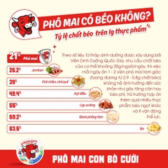 Phô mai Con Bò Cười 16 Miếng 224g – Vị truyền thống (La Vache qui Rit)
