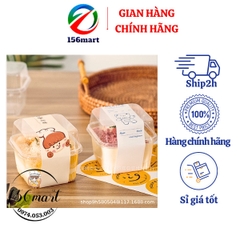 Set Hộp nhựa XY585 đựng Pudding, các loại bánh lạnh Mousse, Tiramisu