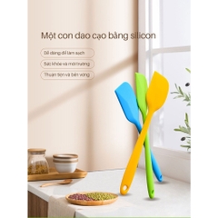 Spatula Phới Trộn Bột, Phới Dẹt Silicon