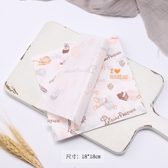 Giấy lót thấm dầu hình báo vuông 18 x 18cm lót hộp bento hộp bánh các loại