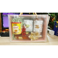 Khay giấycarton bồi vân gỗ viền giả ren ( Khay trống )