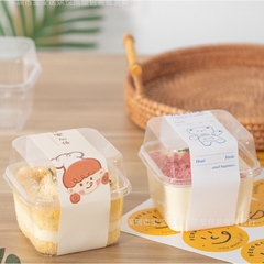 Set Hộp nhựa XY585 đựng Pudding, các loại bánh lạnh Mousse, Tiramisu