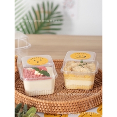 Set Hộp nhựa XY585 đựng Pudding, các loại bánh lạnh Mousse, Tiramisu