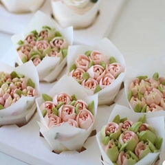 SET 7 Đui 3D bắt hoa tulip cỡ lớn đường kính 24 mm, đuôi hoa tulip, đầu bắt hoa 3D, đui bắt hoa Nga hoa đẹp, cánh mỏng