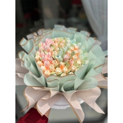 SET 7 Đui 3D bắt hoa tulip cỡ lớn đường kính 24 mm, đuôi hoa tulip, đầu bắt hoa 3D, đui bắt hoa Nga hoa đẹp, cánh mỏng